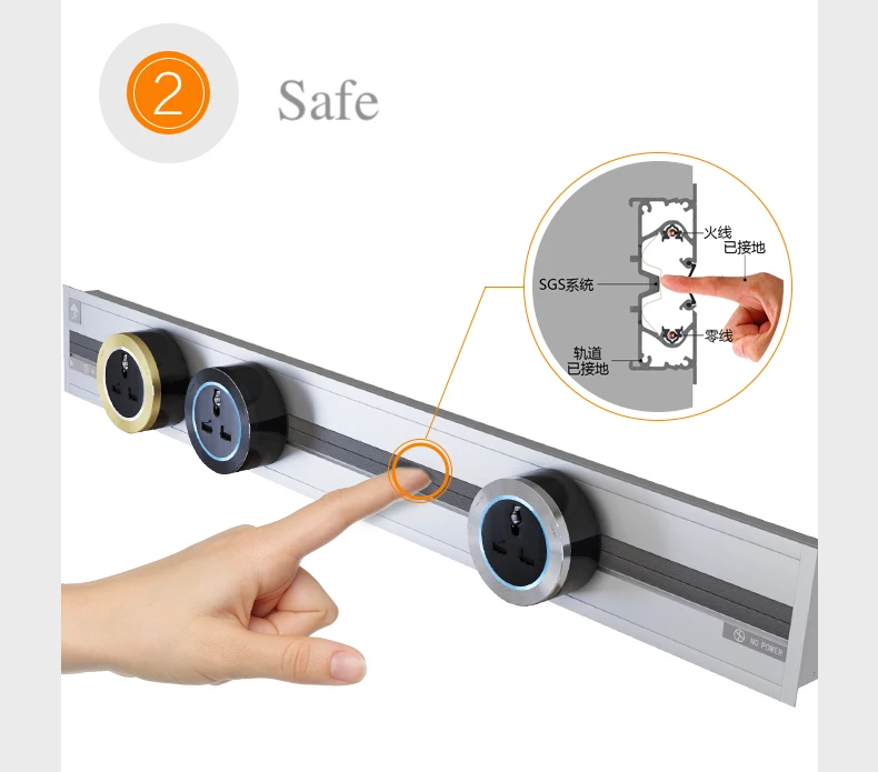Изготовленная на заказ электрическая орбитальная Розетка силовая дорожка Вшитая настенная плата 750x80 мм 4 адаптера подвижная универсальная розетка Великобритании