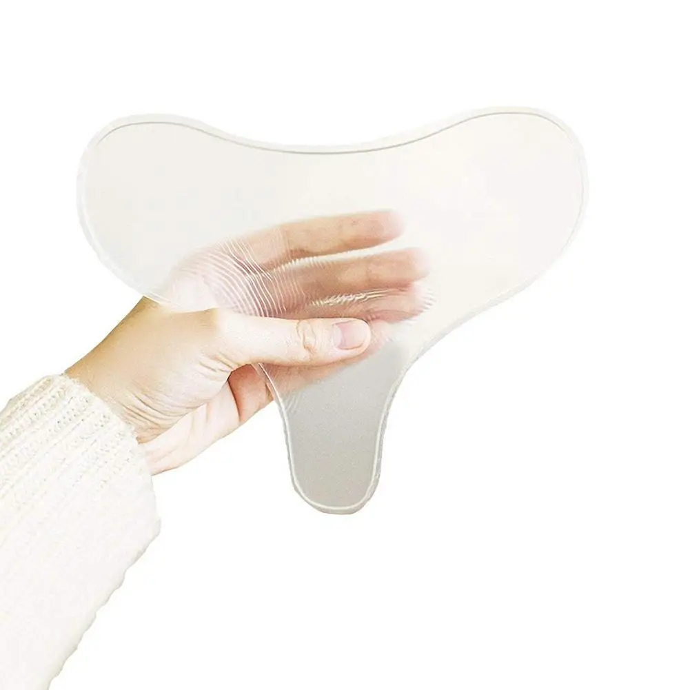 1pcs Reusable T Type Chest Pad Anti Wrinkle Tighten Nutrition Silicon Transparent Mask Eliminating Preventing Chest Patches