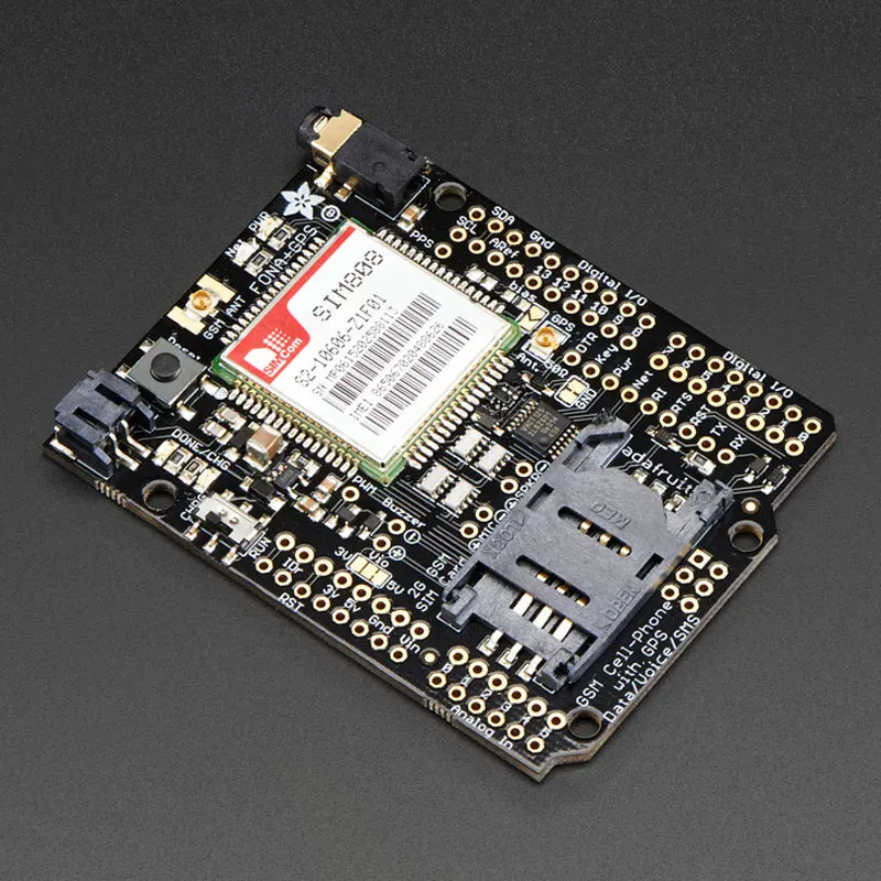 1 pcs x 2636 FONA 808 Shield Mini сотовый GSM + GPS для Ardui|gps display|gps tracker gsmgsm listen |