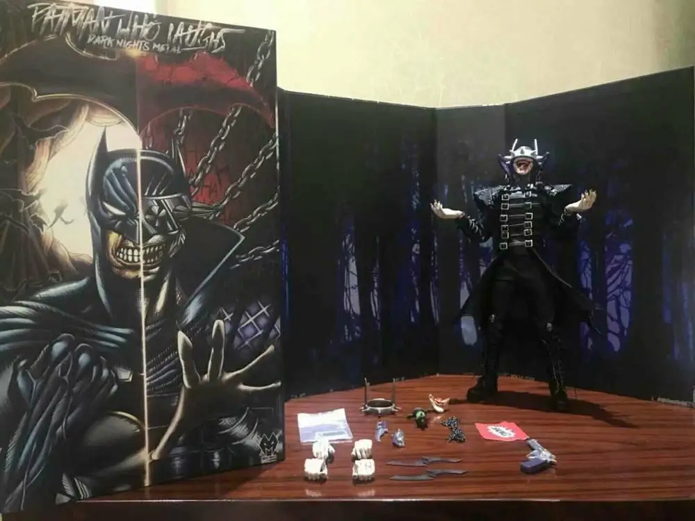 Custom 1/6 Scale Dark Nights Metal 01 Бэтмен который смеется фигурка игрушки Коллекционная
