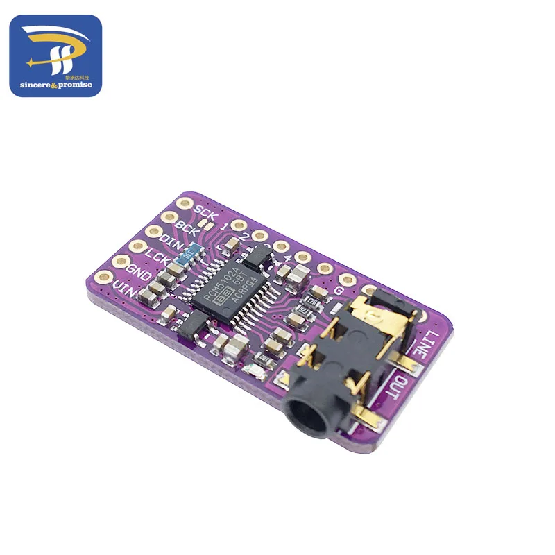 PCM5102 DAC I2S декодер плата звуковой карты цифровой аудио формат PHAT модуль