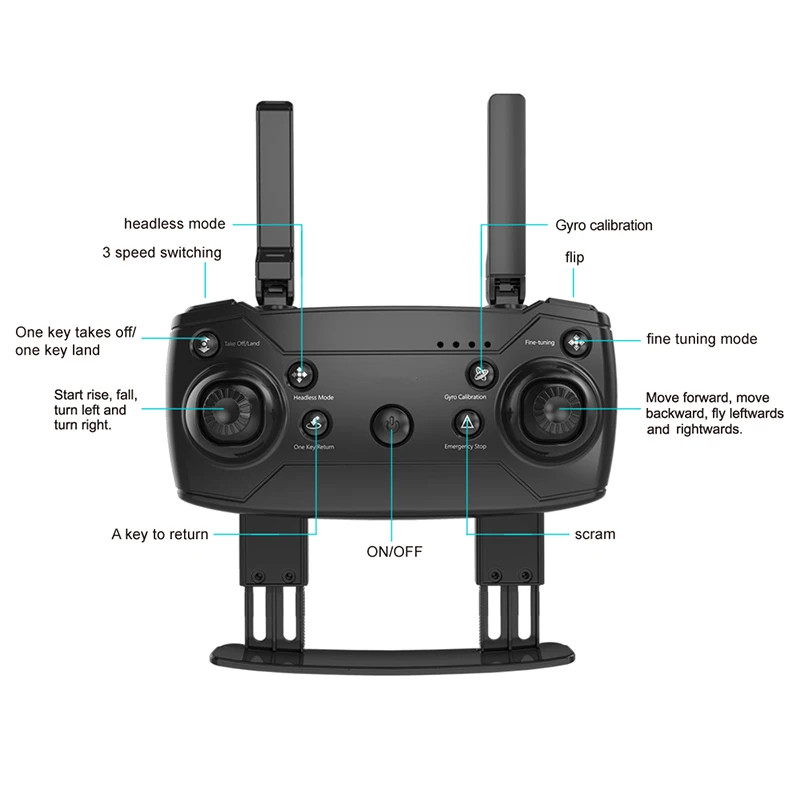 Режим складной дешевый Радиоуправляемый вертолет WiFi FPV 100 м Дрон с HD камерой 720P