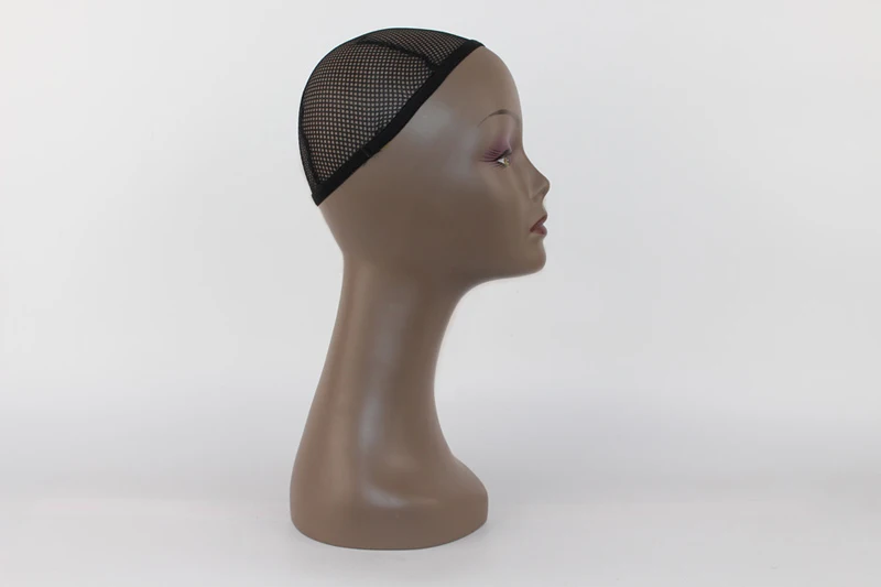 Realistic ABS Dummy female Mannequin Head For Wig Sunglass Scarf Jewelry Hat Display , Black Training Mannequin head (12)