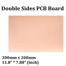 มาใหม่300x200มิลลิเมตรคู่ด้านทองแดงหุ้มลามิเนตPCB FR4คณะกรรมการแผ่นใยไม้อัดCCLใหม่1มิลลิเมตรบอร์ด(China)