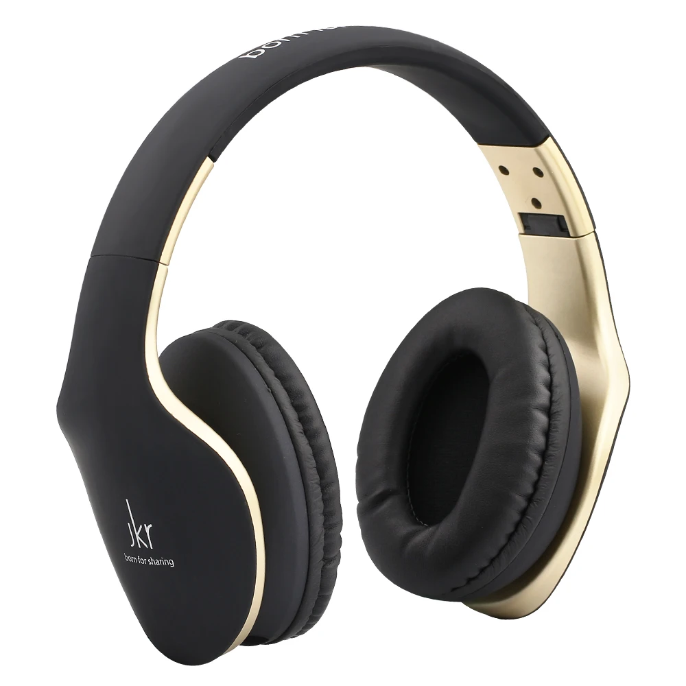 

Original JKR 3.5MM Plug Foldable Wired Stereo HiFi Music Headphones Grinding headset With Microphone For PC Smart Phone