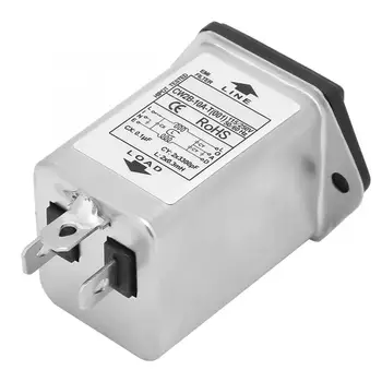

Fusibles Auto Fuse Adapter CW2B-10A-T (001) EMI Power Filter With Fuse Socket 2-in-1 Single Safety 125/250v Porta Fusibles