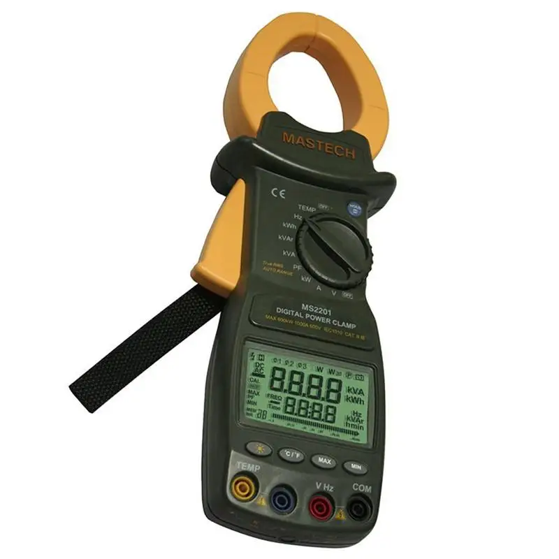 MASTECH TRMS clamp Meter power factor correction with with RS232 cable connected 