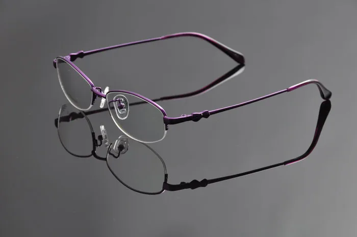 EV oculos-де-грау feminino женские Титан оптический близорукость Очки высокое качество Half-Rim Титан глаз Очки frameev0950