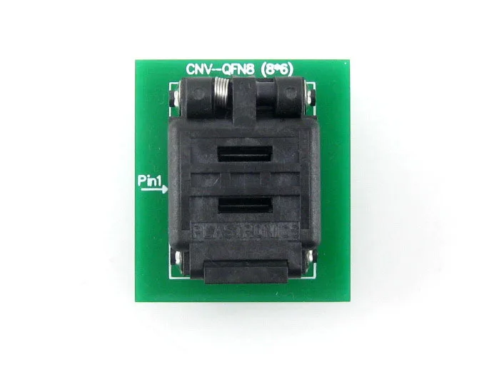 QFN8 К DIP8 (C) # MLF8 MLP8 Plastronics QFN IC программирующий адаптер тестовый сгорающий разъем 8*6