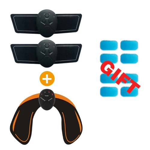 Abdominal Muscle Trainer Training Apparatus EMS Muscle Stimulator Belt Fitness Massager Body Slimming Shaper Machine Fat Burning - Цвет: Цвет: желтый