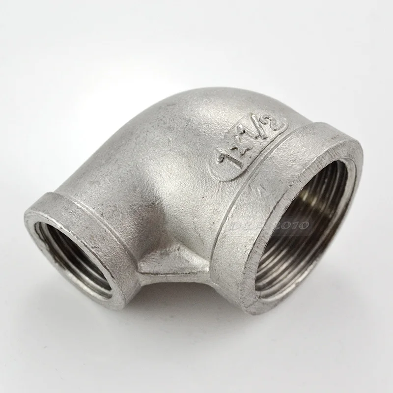 

High Quality 1"X1/2" Threaded Elbow Reducer Pipe Fitting F/F 90 Degree angled Stainless Steel SS304 New