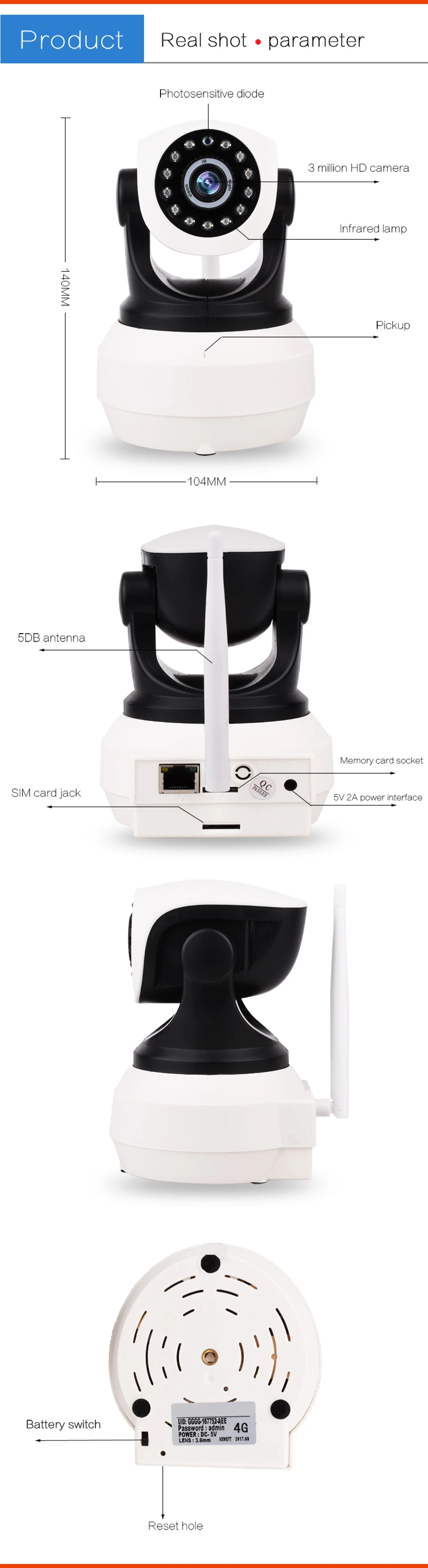 ZILNK 720p DH32H-4G SIM CARD IP CAMERA details (6)