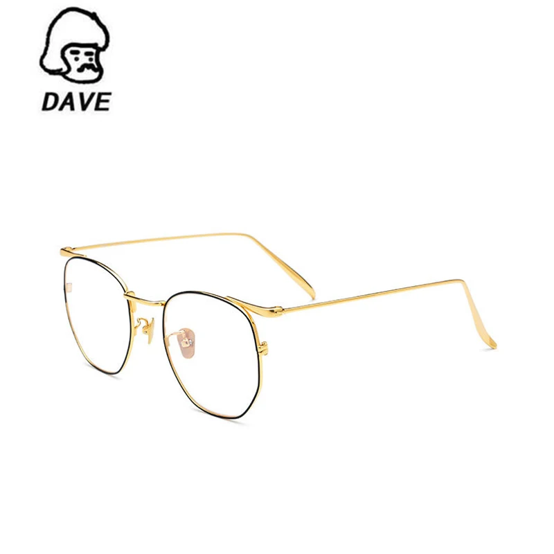 

DAVE Brand Polygonal Frame Optical Myopia Glasses Business Glasses For Men And Women Ultra Light Titanium Alloy Frame Glasses