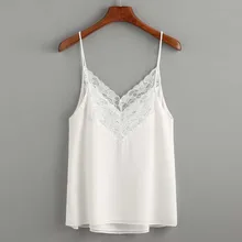 Элегантные женские кружевные рубашки с v-образным вырезом, женские сексуальные шифоновые кроп-топы без рукавов, женские свободные повседневные летние топы, топики Blusa# YL