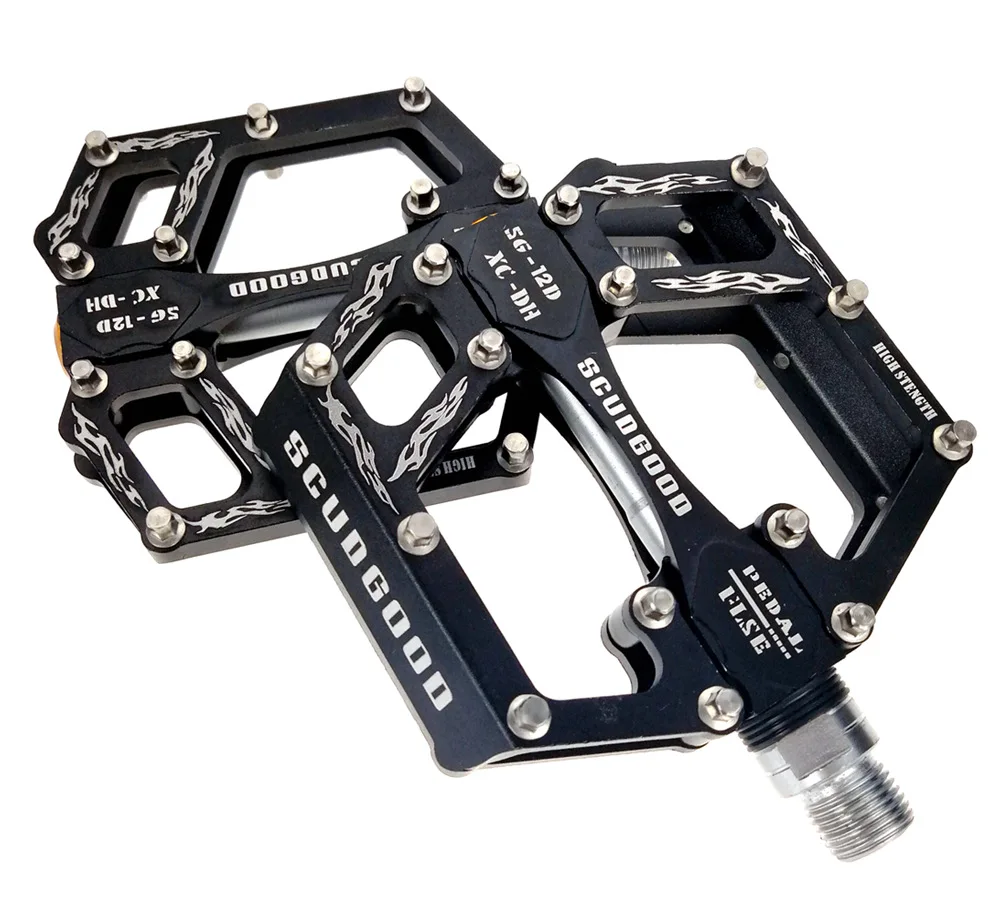 

SMS Aluminium Alloy Bicycle Pedal MTB Mountain Road Bike Bicycle Pedals Sealed Bearings Platform Anti-skidding Steady Pedals
