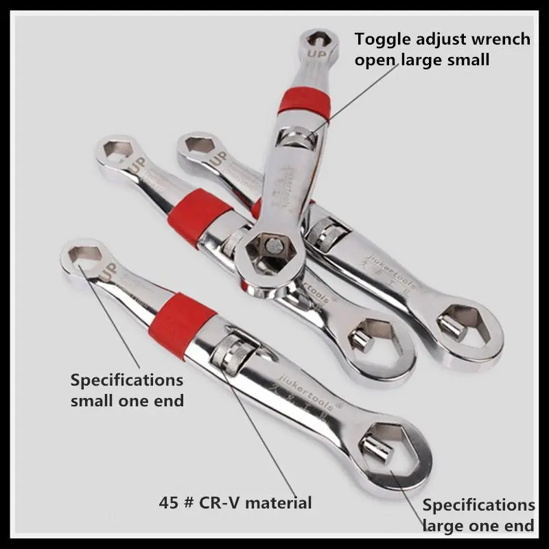 

Multi-function fast universal wrench 23 in 1 wrench hand tools (red paragraph)