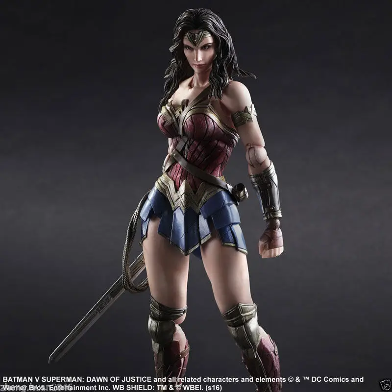 Play Arts Kai DC Comics Film Super Hero Batman VS Superman Dawn Of Justice NO.4 Wonder Woman 25cm A