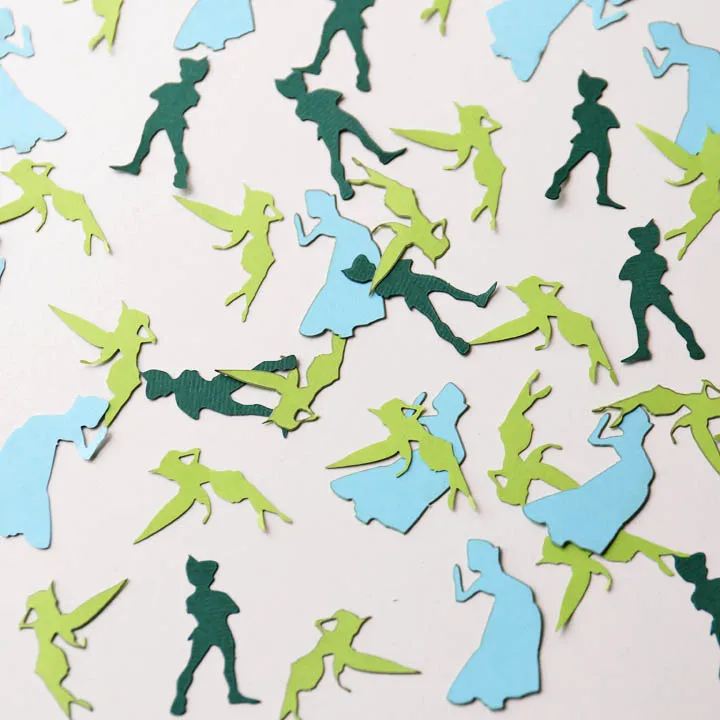 

Peter Pan confetti,Tinkerbell confetti, Tink, Neverland, birthday decorations,table decor,