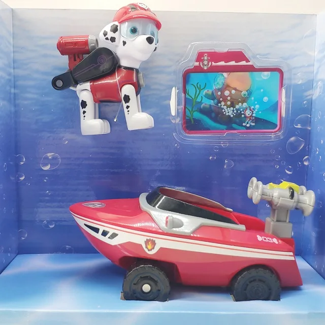 Paw Patrol собака Морской патруль спасательный Щенок Набор игрушек Patrulla Canina фигурки Чейз Marshall Райдер модель игрушки Детский подарок - Цвет: Marshall