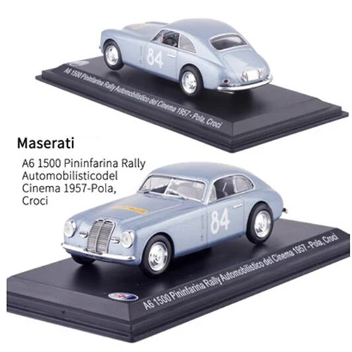 1:43 Масштаб металлический сплав классический Maseratis гоночный ралли модель автомобиля литые автомобили игрушки для коллекции дисплей не для детей играть - Цвет: 26