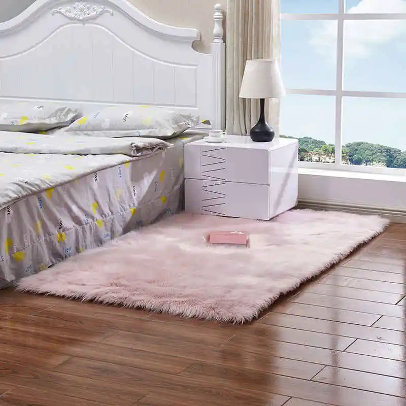 imitation wool rug plush carpet yoga mat (12)