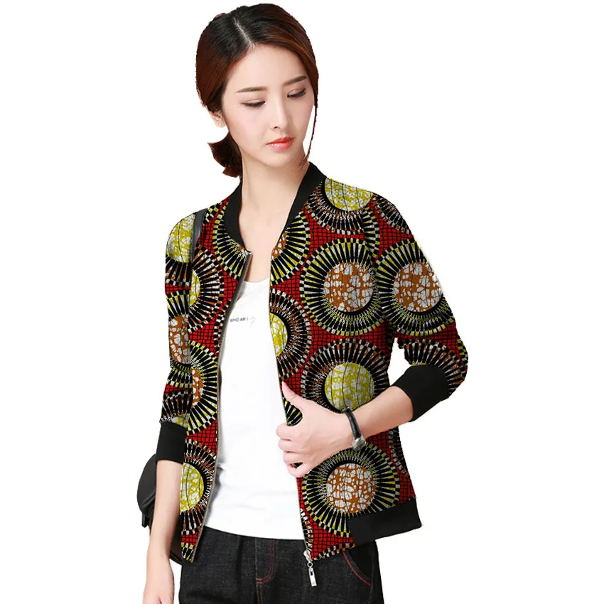 Buildhigh Women African Dashiki Jacket Coat Outwear Batik Fashion Small Blazer