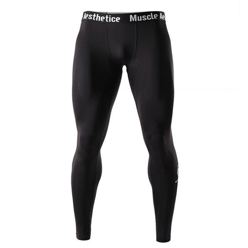 New Men Compression Quick dry Skinny Leggings Man Gyms Fitness Workout Bodybuilding Trousers Male Joggers Crossfit Bottoms Pants