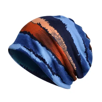 

Women India Muslim Stretch Turban Hat Stripe Print Hair Loss Head Scarf Wrap Lady Chemo Cap Ladies Stretch Head Wrap NEW