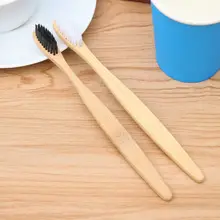 2 шт., Бамбуковая зубная щетка, личная экологическая зубная щетка для ухода за полостью рта, Экологически чистая мягкая средняя деревянная зубная щетка es, распродажа