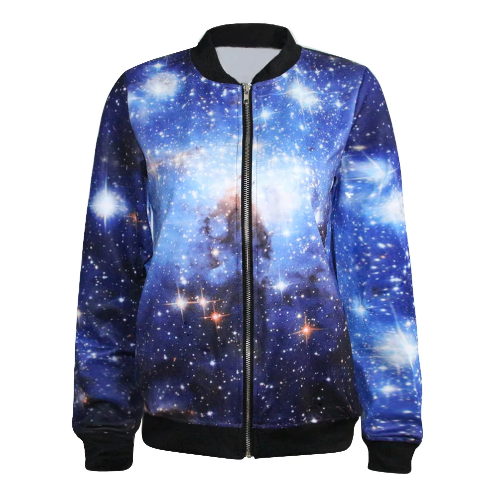 Galaxy Jacket Wild Jackets Tide Collar Zipper Coat Adventure Time
