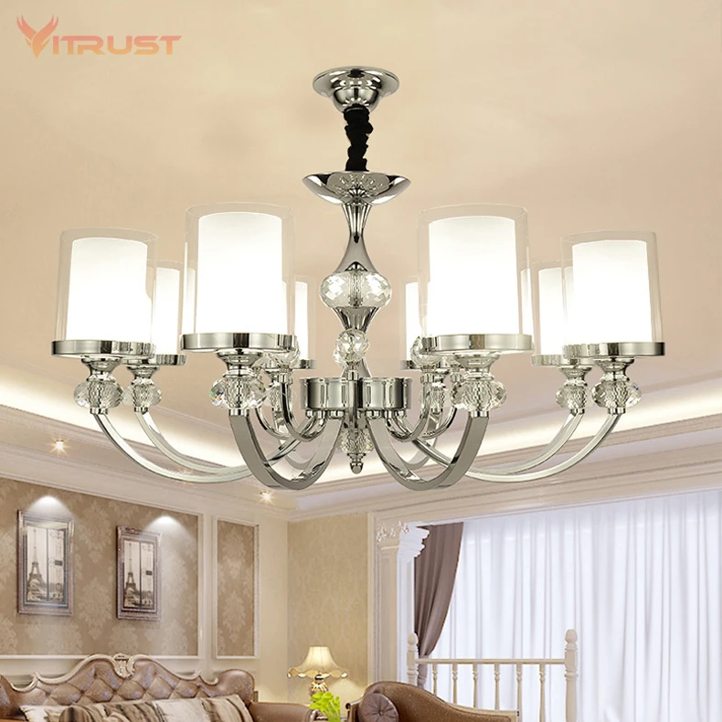 

Crystal metal Led Chandeliers Deco European Swan Chandeliers Candle Crystal LED pendant lamp for Living Room Bedroom AC110-240V