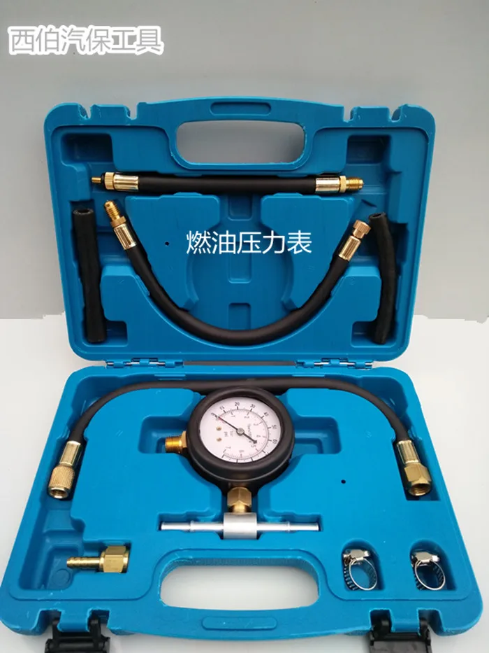 

TU-113 Precision Fuel Injection Pump Injector Tester Pressure Gauge Test Gasoline 0-100psi Universal Fuel Pressure Indicator
