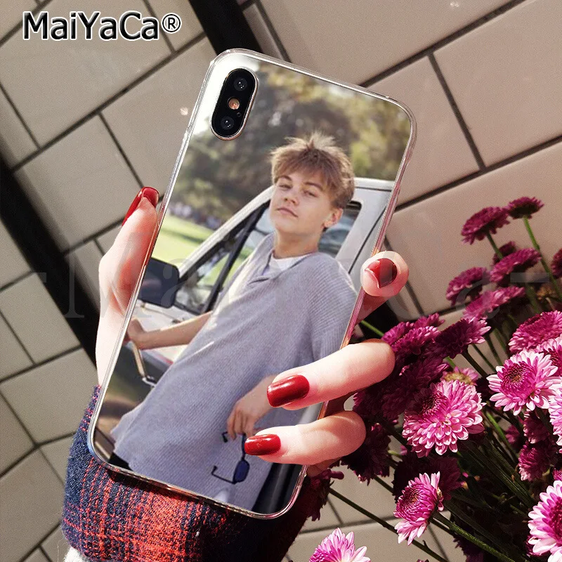 MaiYaCa Leonardo Dicaprio young Новинка чехол для телефона Fundas чехол для iPhone 6 S 6 plus 7 7 plus 8 8 Plus X Xs MAX 5 5S XR