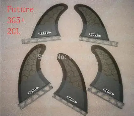 Большая сетка FCS II плавники для серфинга холодный серый плавник для серфинга GL+ G5 плавники для серфинга трубка Future 5 шт - Цвет: Future G5GL logo