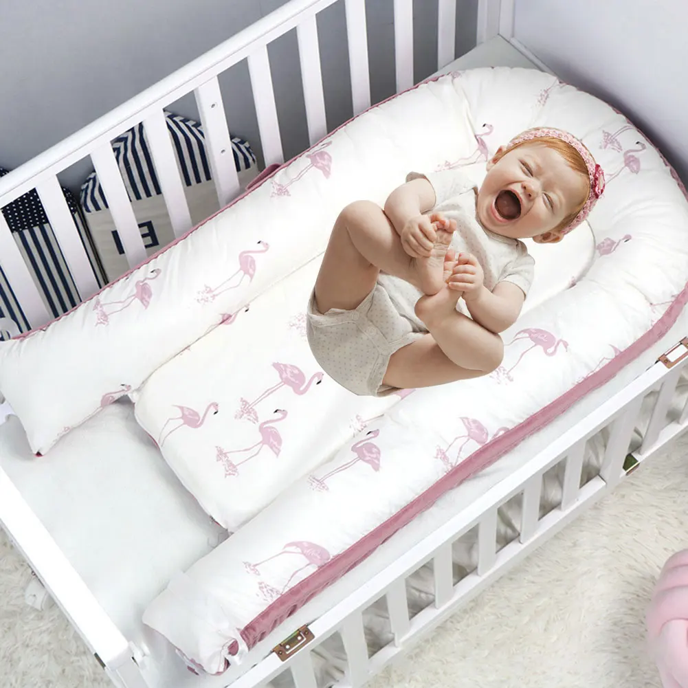 Матрас для детской кровати новорожденных матки кроватки фланель хлопок бархат Съемная удобные сна одеяло легко осуществлять уход за