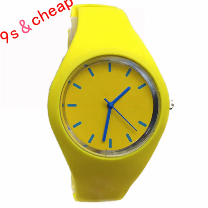 Новые Relogio Feminino новые Geneva, силиконовые часы, модные спортивные уличные унисекс карамельные цвета, мужские и женские часы Saat - Цвет: D