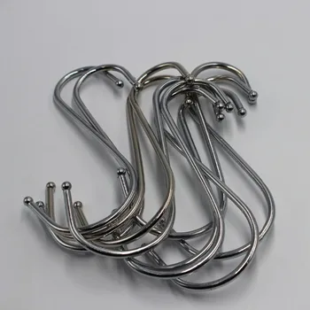 

8Pcs 4.5" inch Stainless Steel Metal "L" Shape Type Hooks Hangers foy Kitchen Metal Clasp Cup