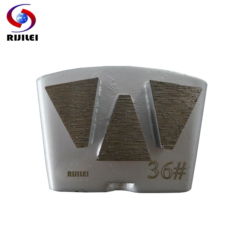 RIJILEI 12PCS/Set Diamond Grinding Disk HTC Concrete Metal Bond plate Diamond Grinding discs Shoes for Concrete Floor H50B