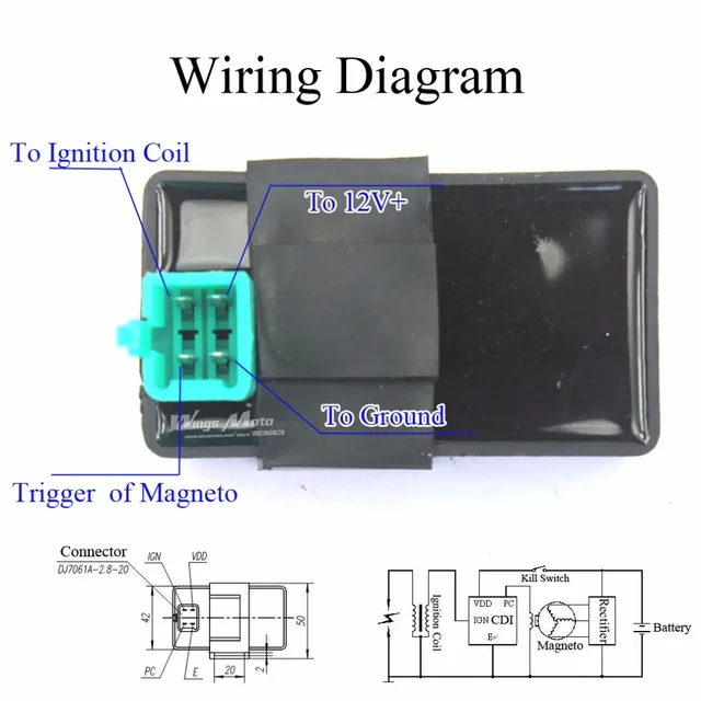 10pcs 4 pins dc cdi box 50cc 70cc 90cc 110cc 125cc atv dirt bike pit10pcs 4 pins dc cdi box 50cc 70cc 90cc 110cc 125cc atv dirt bike pit bike