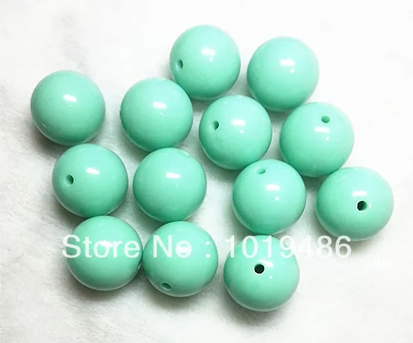 Free Shipping Light Mint Green Color 20mm 105pcs Chunky Gumball Light Mint Green Color 20mm 105pcs Chunky Gumball Bubblegum Acrylic Solid Beads For Necklace In From Jewelry Accessories On
