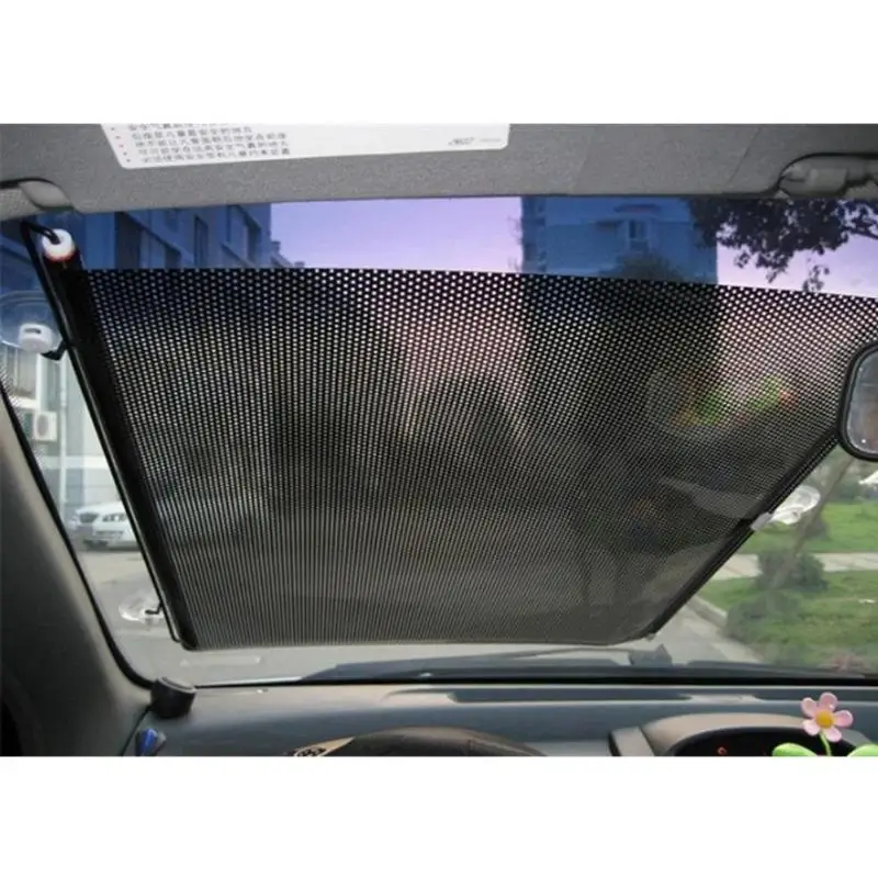 40*60 см выдвижной автомобильный козырек от солнца на боковое окно шторы на ветровое стекло Солнцезащитный козырек защитная крышка сетка защита от солнца автомобильные аксессуары
