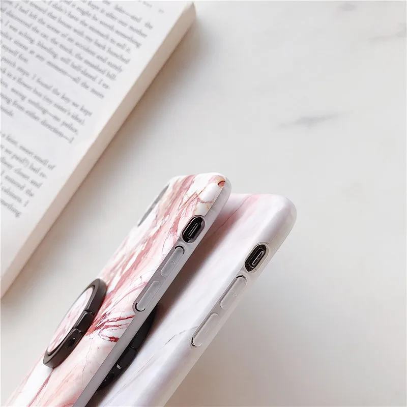 FLYKYLIN глянцевый мраморный чехол для iPhone 6 S 7 8 Plus X XR XS Max Coque Ретро задняя крышка на