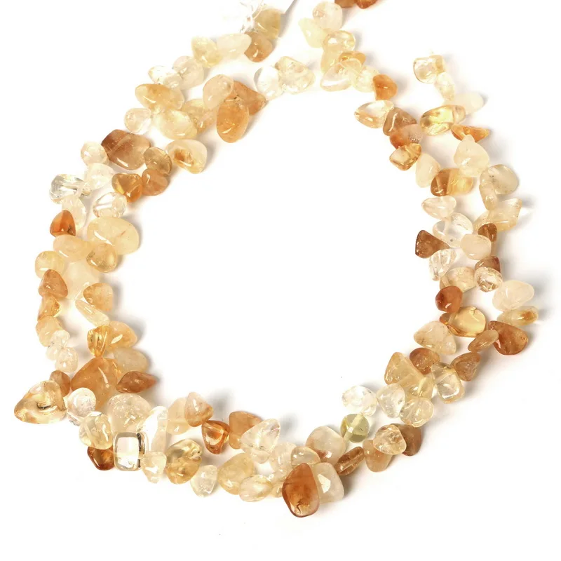 7-11mm 38cm/str Approx 58pcs Natural Straight Hole Stone Natural Stone Chips Beads For Jewelry Making Necklace Bracelet DIY