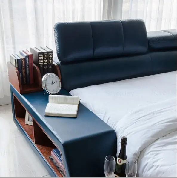 Europa y América de cuero genuino cama moderno camas casa muebles de dormitorio cama muebles de dormitorio/camas quarto Europa y América de cuero genuino cama moderno camas casa muebles de dormitorio cama muebles de dormitorio/camas quarto