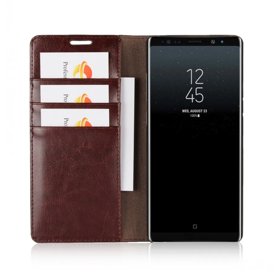 Роскошный кожаный чехол с откидной крышкой для samsung Galaxy Note8 чехол samsung Note 8 чехол защитный чехол-кошелек для телефона для Galaxy Note 8 Coque