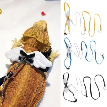 

1PC Adjustable Reptile Lizard Harness Hauling Cable Rope Durable Small Animals Leashes Pet Pruducts 3 Colors