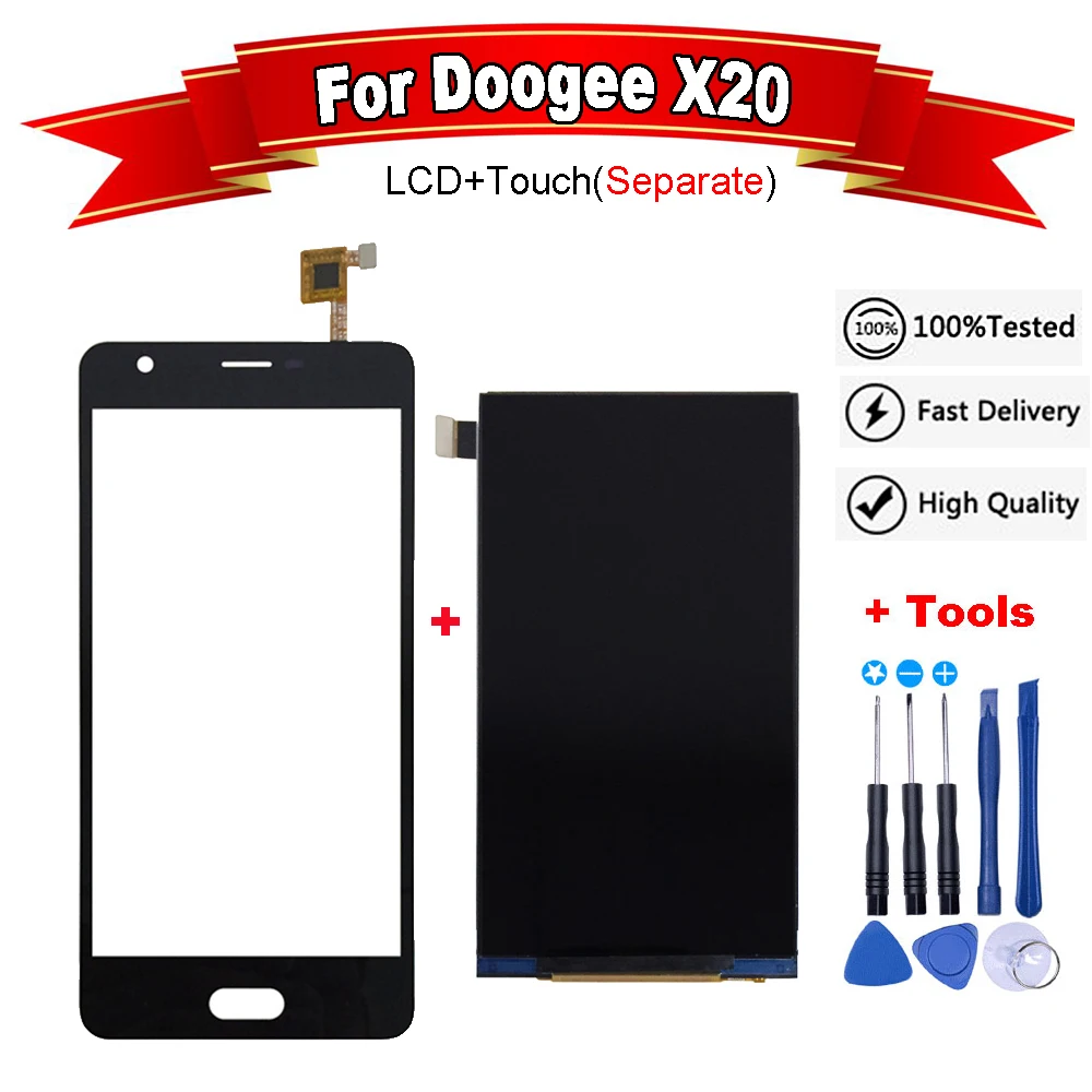 5 0 &quotдюймов Для Doogee X20 ЖК дисплей Дисплей + сенсорный экран Экран аналогово