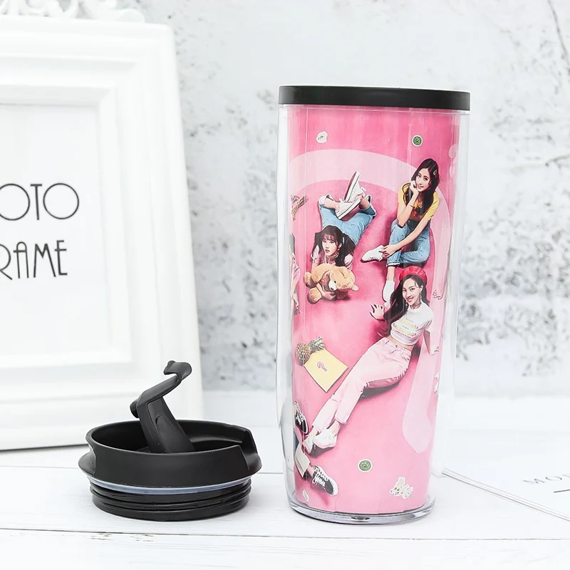 Kpop альбом What is Love изогнутая 2 слойная Бутылка Для Воды Путешествий Походов