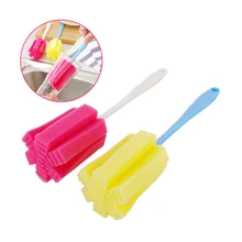 1 шт. Детская щетка для чистки бутылки щетка для сосков молокоотсос инструменты губка чашка щетка с длинной ручкой силиконовые бутылки щетки Promoti