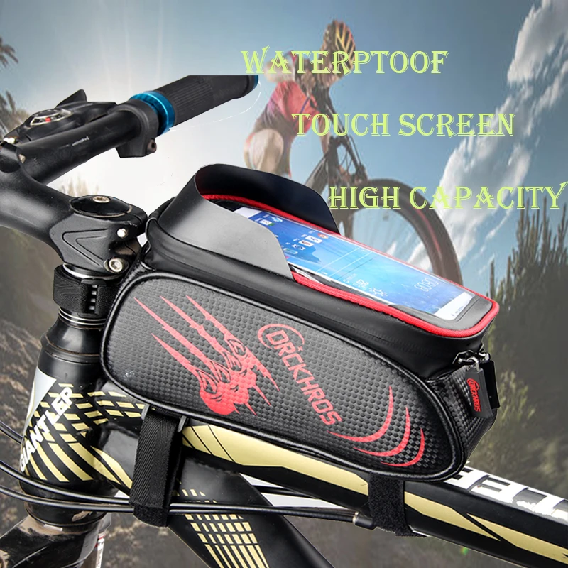 

2019 NEW Bicycle Bags Front Frame High-quality MTB Bike Bag Cycling Accessories Waterproof Screen Touch Top Tube Phone Bag